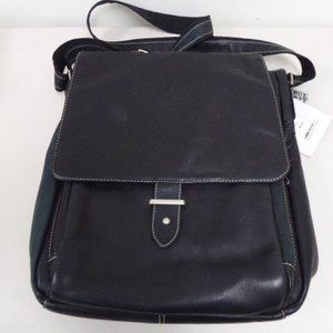 Bellino Paramount Pictures computer black leather bag messenger